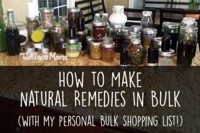 How to make natural remedies in bulk- with my personal bulk shopping list