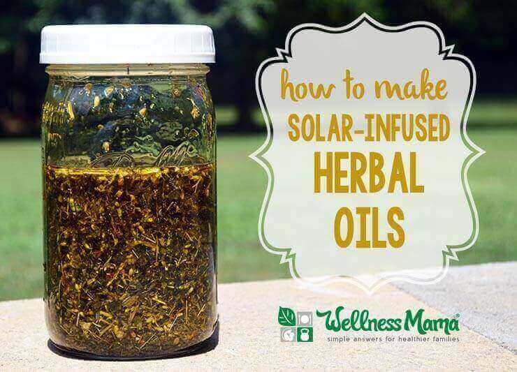 How to make solar infused herbal oils for skin and healing