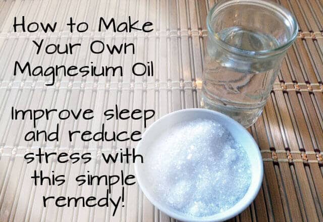 How to make your own magnesium oil to improve sleep and reduce stress