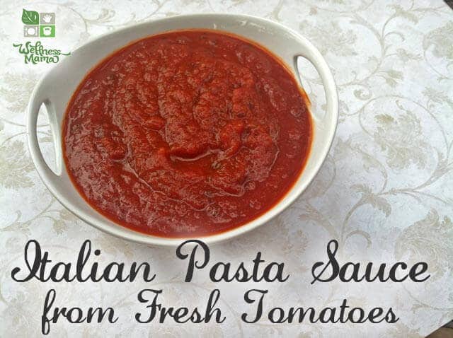 Italian Pasta Sauce from Fresh Tomatoes recipe