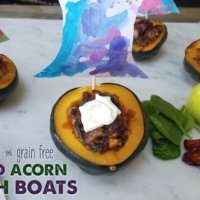 Kid Friendly Stuffed Acorn Squash Boats easy and healthy
