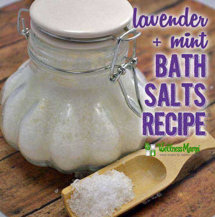 How to Make Lavender Mint Bath Salts (Recipe)
