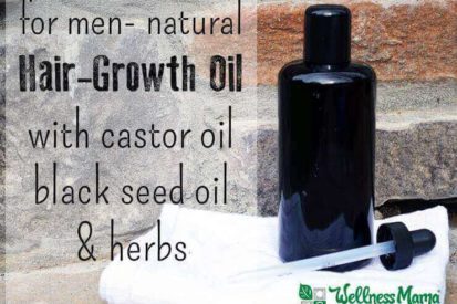 Natural Hair Growth Oil for Men with Castor Oil -black seed oil-herbs
