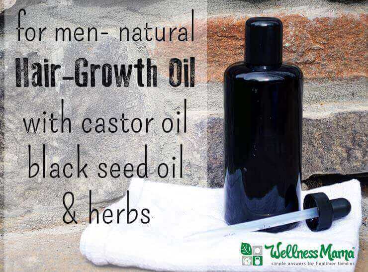 Natural Hair Growth Oil for Men with Castor Oil -black seed oil-herbs