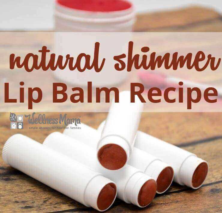 Natural Shimmer Colored Lip Balm Recipe