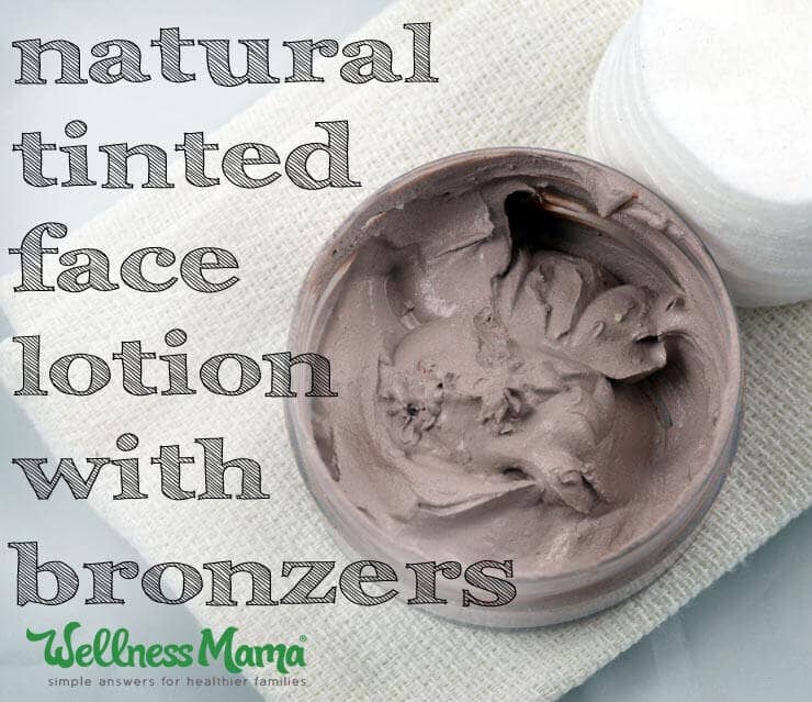 Natural Tinted Face Lotion with Bronzers recipe and tutorial