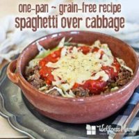 One-pan grain free gluten free spaghetti recipe