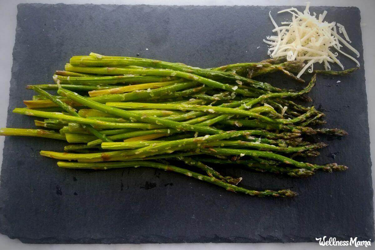 Fresh Roasted Asparagus With Parmesan and Sea Salt