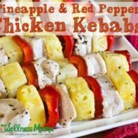Pineapple and Red Pepper Chicken Kebabs