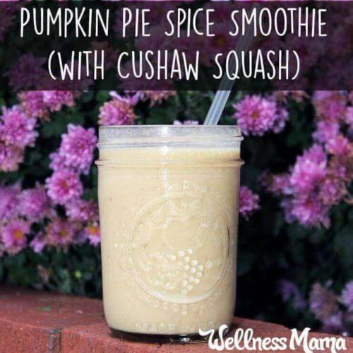Pumpkin Pie Spice Smoothie with Cushaw squash