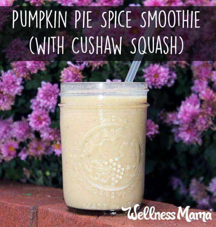 Pumpkin Pie Spice Smoothie with Cushaw squash