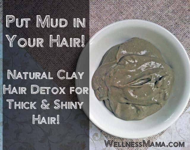 Put mud in your hair- natural clay hair detox for thick and shiny hair