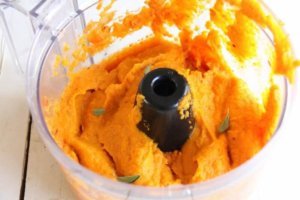 roasted carrot coulis puree