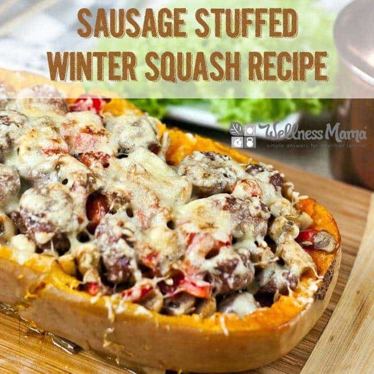 Sausage Stuffed Winter Squash
