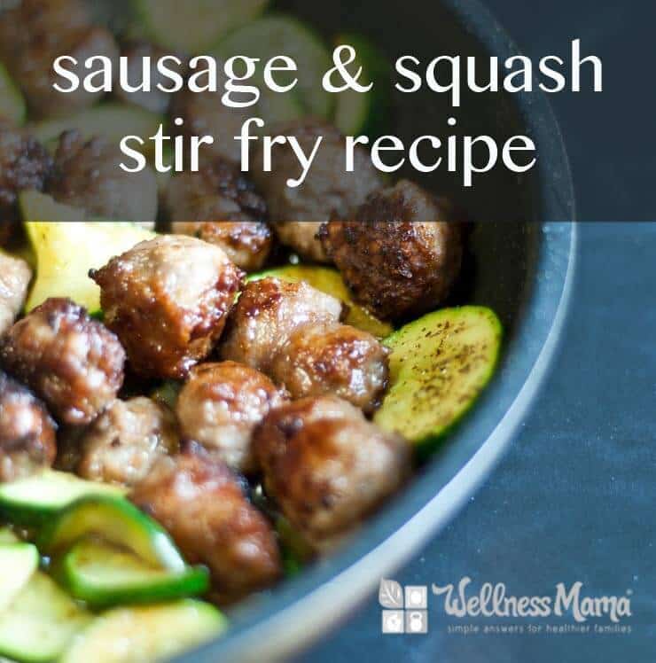 Sausage and Squash stir fry recipe