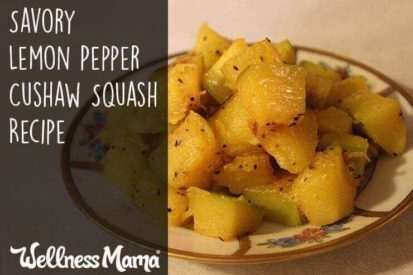 Savory lemon pepper cushaw squash recipe