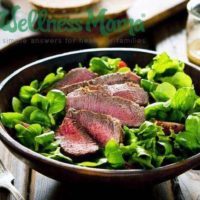 Steak and sweet pepper salad