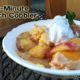 Ten Minute Peach Cobbler- healthy recipe and so good