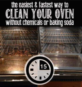 The easiest and fastest way to clean your oven naturally without chemicals or baking soda
