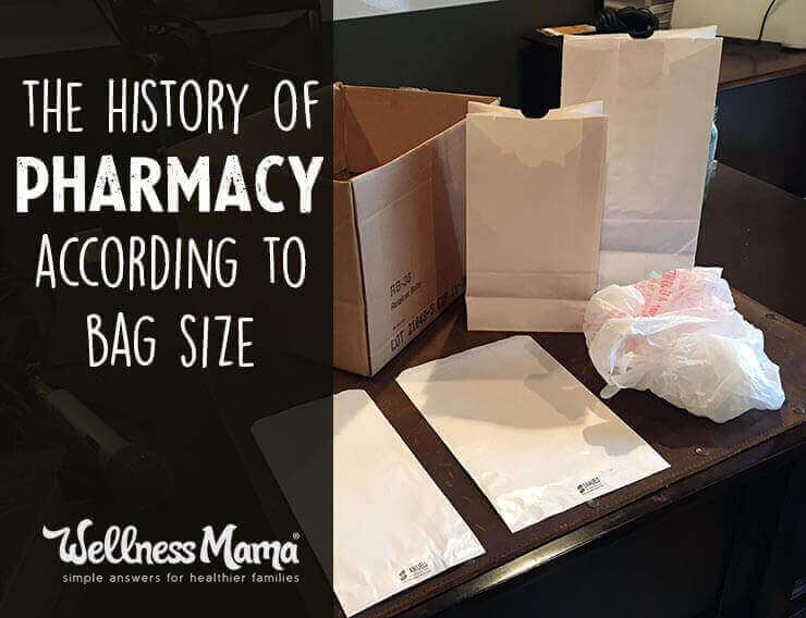 The history of pharmacy according to bag size