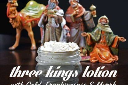 Three Kings Lotion with Gold Frankincense and Myrrh