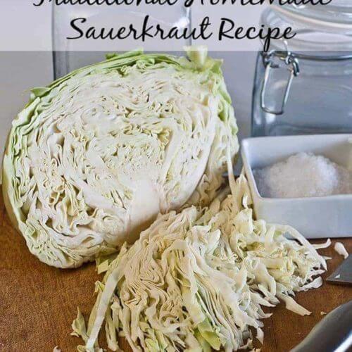 Traditional homemade sauerkraut recipe-packed with probiotics