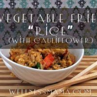 Vegetable fried rice with cauliflower
