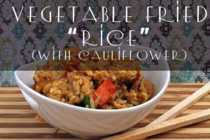 Vegetable fried rice with cauliflower
