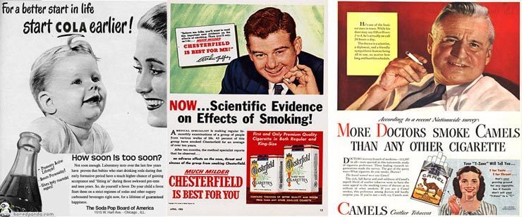 Vintage Ads that show things we once thought were safe