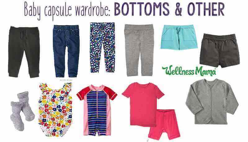 baby capsule wardrobe bottoms