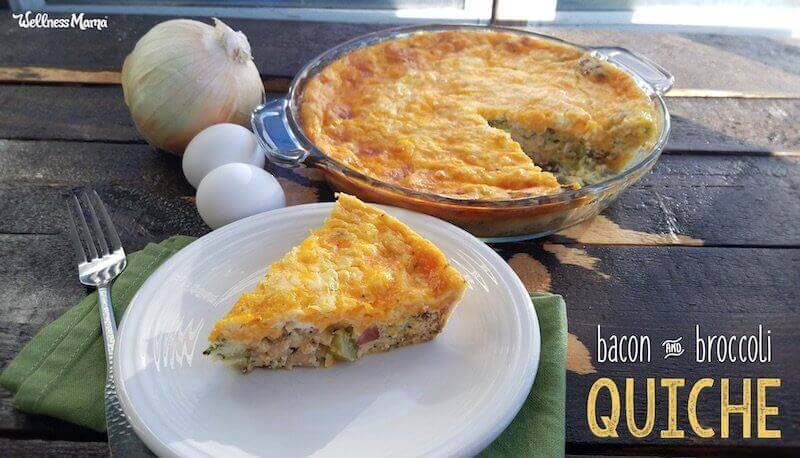 Broccoli Quiche With Bacon (Dairy Optional)