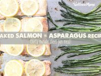 Baked salmon and asparagus sheet pan recipe