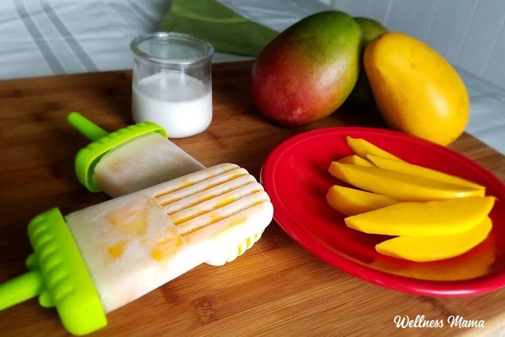 Coconut Mango Popsicles From Scratch (With Kefir!) Wellness Mama