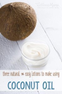 These three coconut oil lotion recipes are my favorites: coconut oil lotion bars, magnesium body butter and moisturizing lotion.