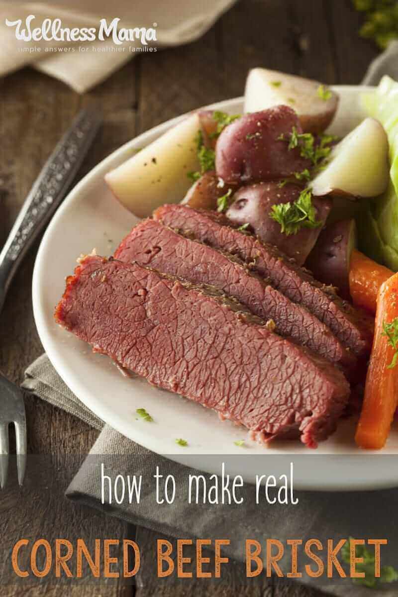 Avoid the chemicals this year by brining your own corned beef brisket with all natural herbs and spices. It's simple!