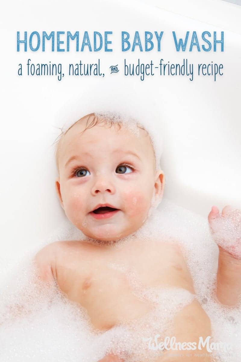 Natural foaming baby wash recipe