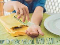 Homemade DIY natural hand sanitizer