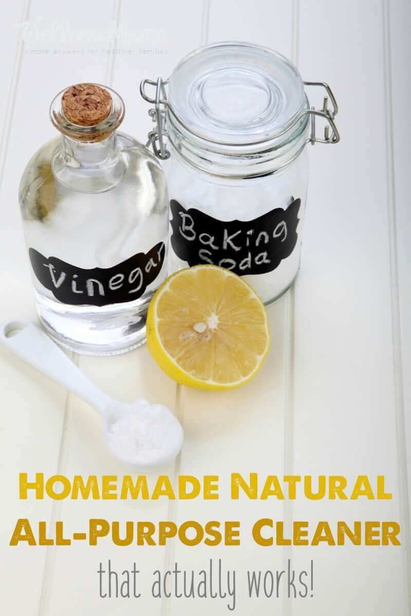 This homemade all-purpose cleaner is natural and much less expensive than conventional cleaners. All natural and it works!