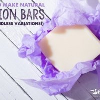 Easy recipe to make your own natural lotion bars