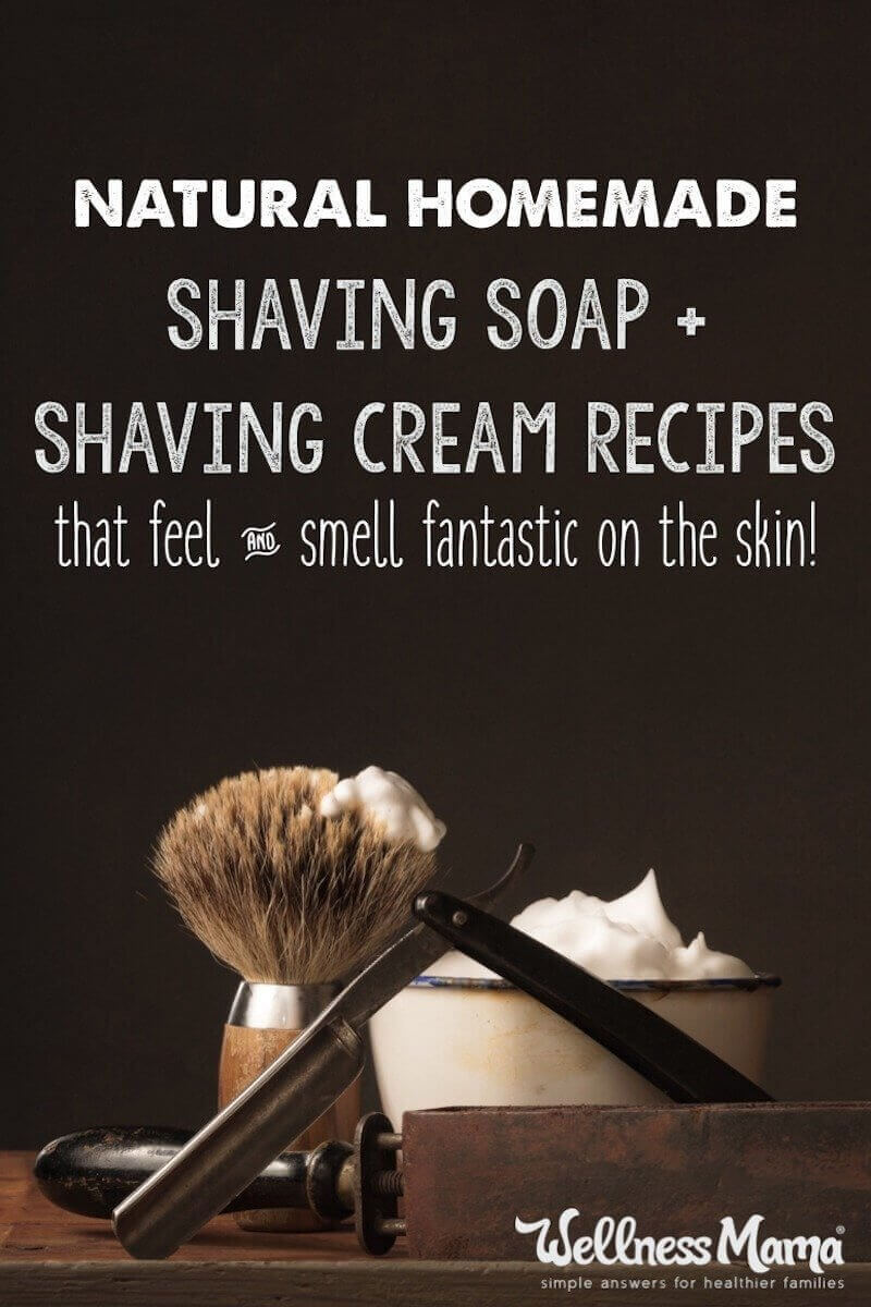 This simple shaving soap recipe is a natural alternative to chemical laden store bought brands and leaves skin soft and smooth