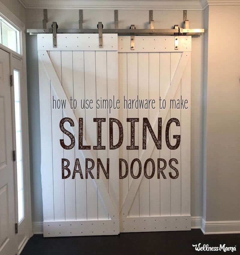 how to make sliding barn doors on a budget