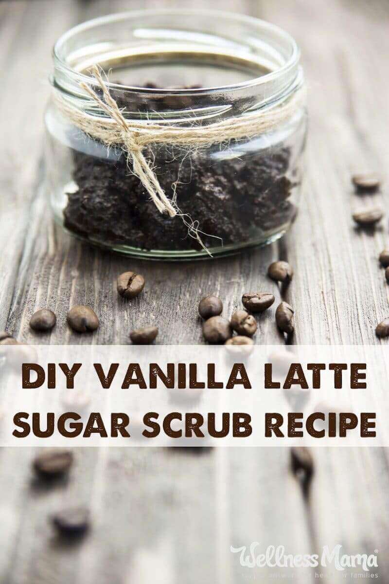 This simple sugar scrub recipe uses coconut oil, organic sugar, castor oil, coffee and vanilla for a fragrant sugar scrub that leaves skin soft and silky.