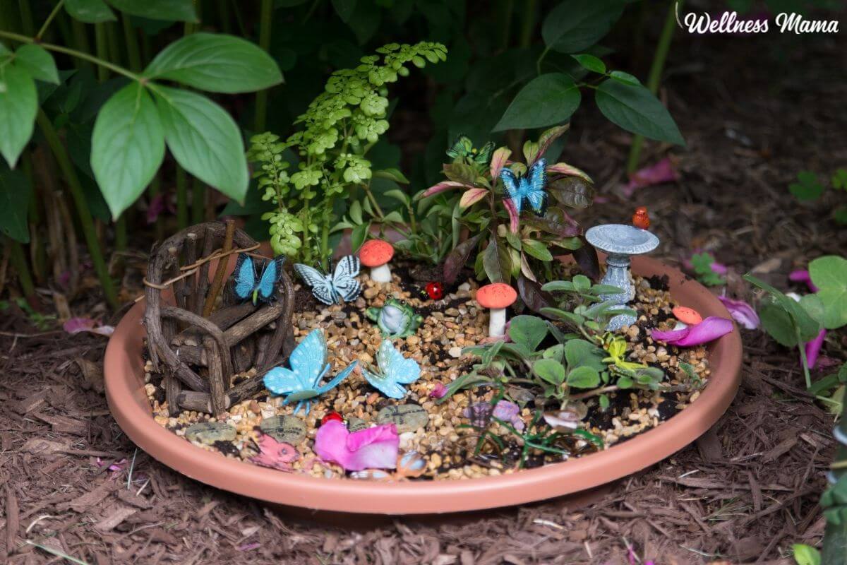 natural fairy garden for children