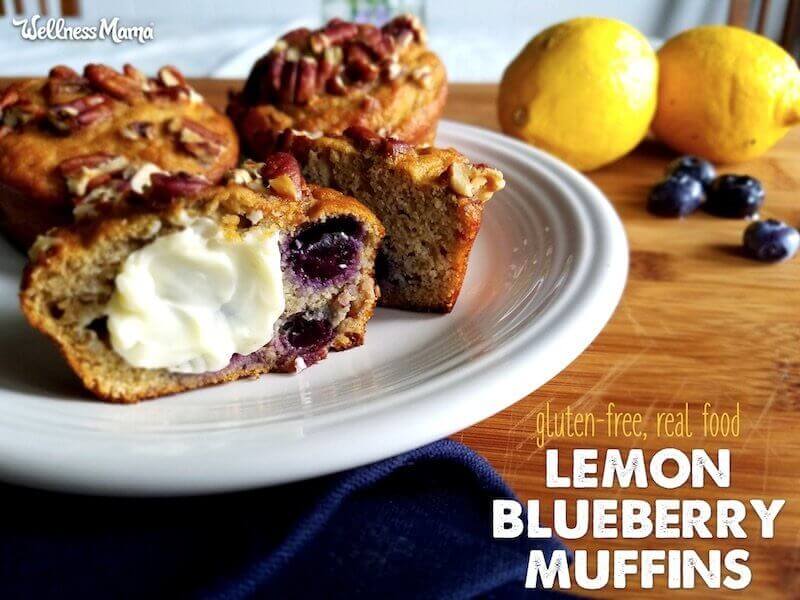 Coconut flour lemon blueberry muffins