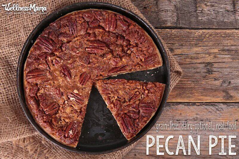 Grain free and dairy free pecan pie recipe