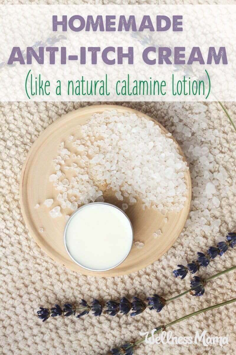 This easy homemade anti-itch cream recipe works like calamine lotion but uses all natural soothing ingredients for DIY natural itch relief.