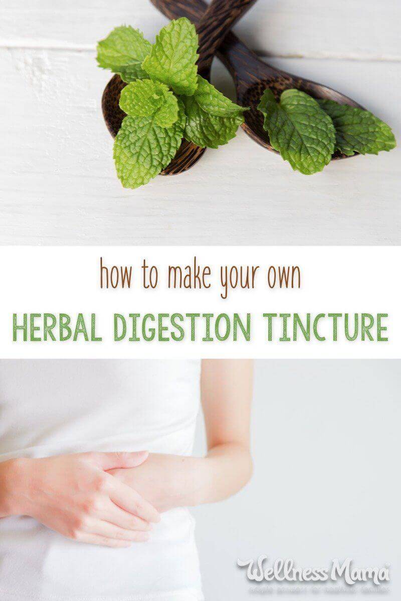This homemade herbal digestion remedy is an all purpose tincture that eases nausea, heartburn, morning sickness, indigestion and other troubles.
