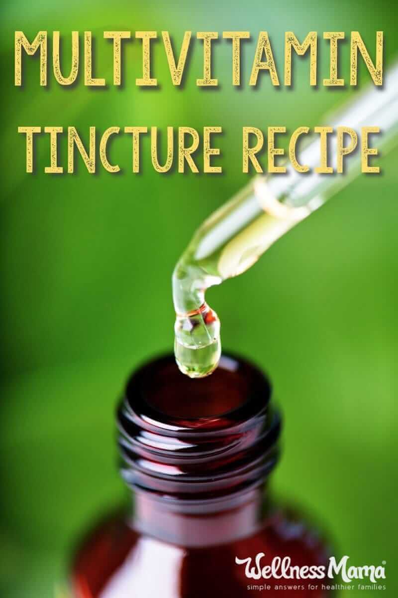 This liquid multivitamin tincture is easy to make, inexpensive, and an excellent natural source of vitamins and minerals.