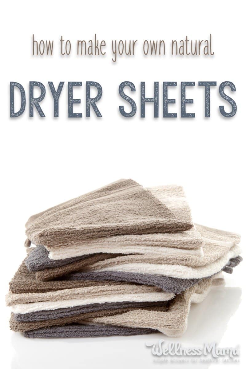 Natural dryer sheets combined with wool dryer balls are a great reusable alternative to artificially scented disposable dryer sheets.
