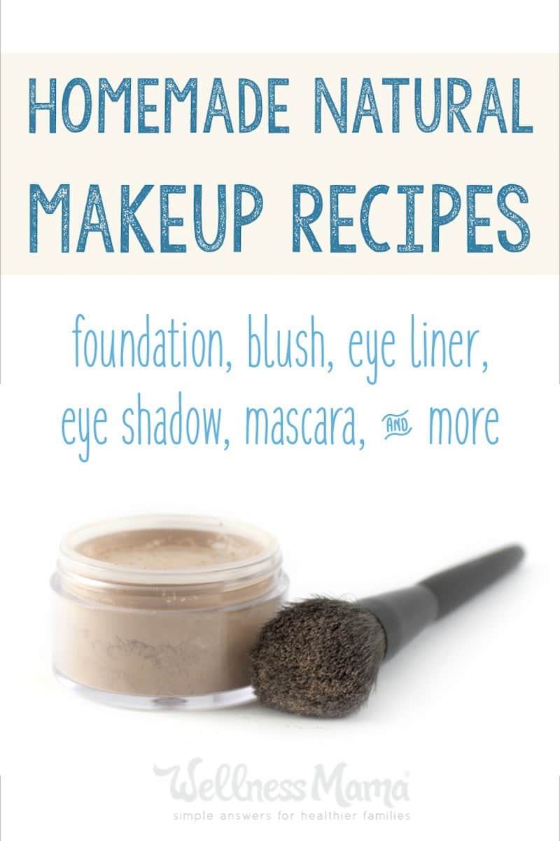 These DIY natural makeup recipes can be made at home to avoid the chemicals in conventional beauty products.